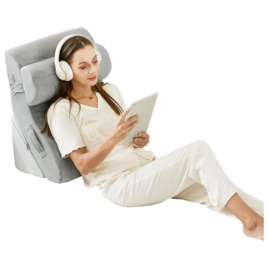 3-Piece Lucresta Orthopedic Memory Foam Wedge Pillow Set (2 Colors)