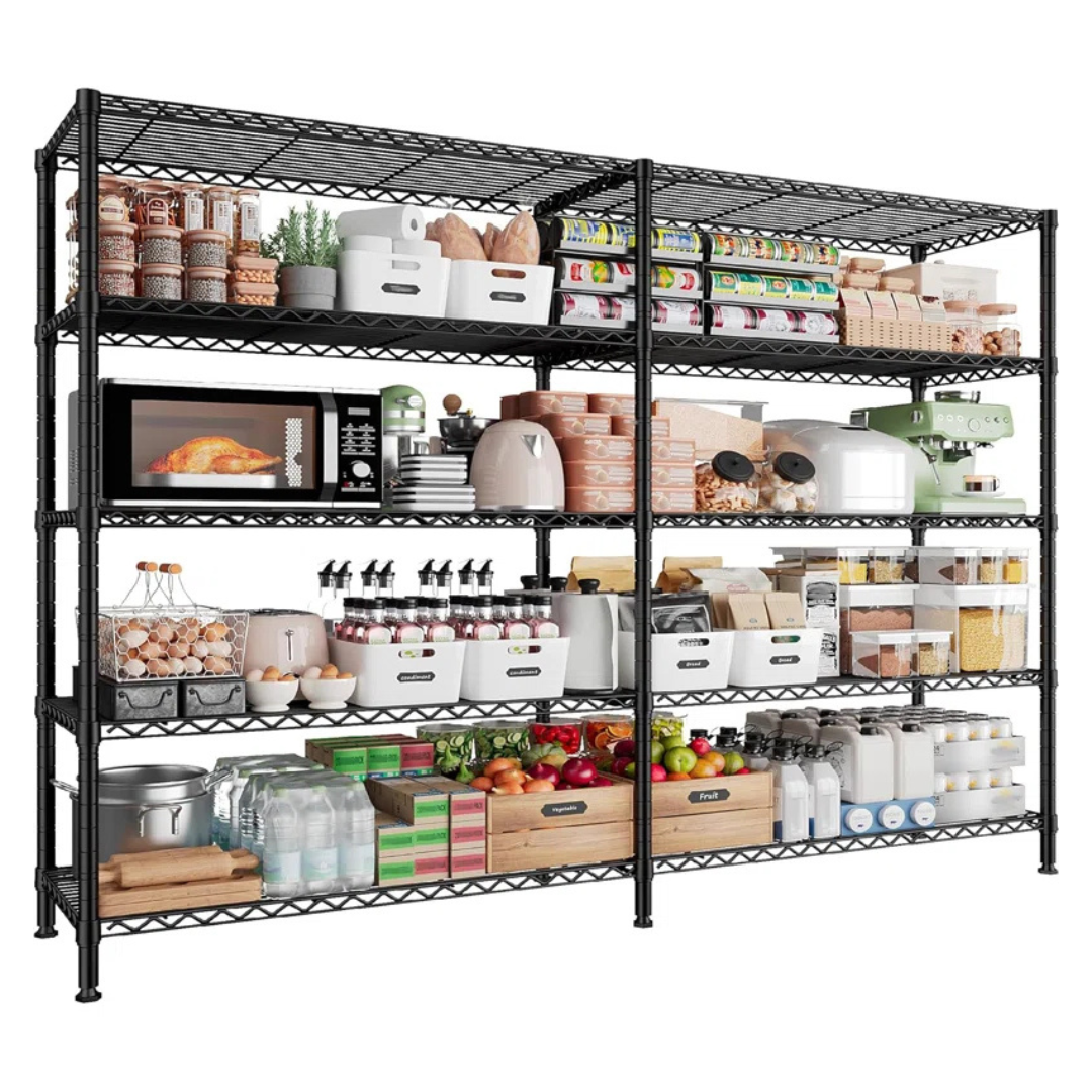 Rebrilliant Marlia Steel Height -Adjustable Heavy Duty Storage Rack
