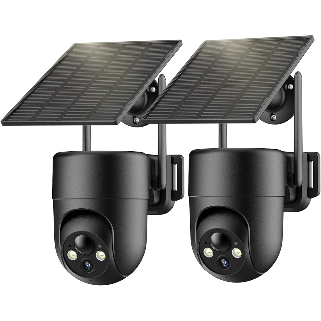 2-Pack Elysoo 2K Wireless Outdoor Security Cameras