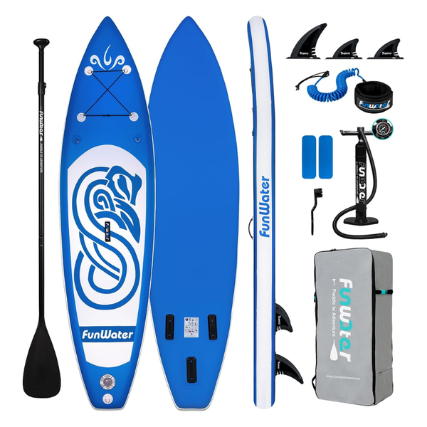 FunWater Inflatable Stand Up Paddle Board With Accessories