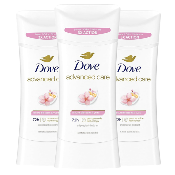 3-Pack 2.6-Oz Dove Advanced Care Antiperspirant Deodorant For Women