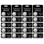 20-Count Nightkonic CR2032 3V Lithium Coin Batteries