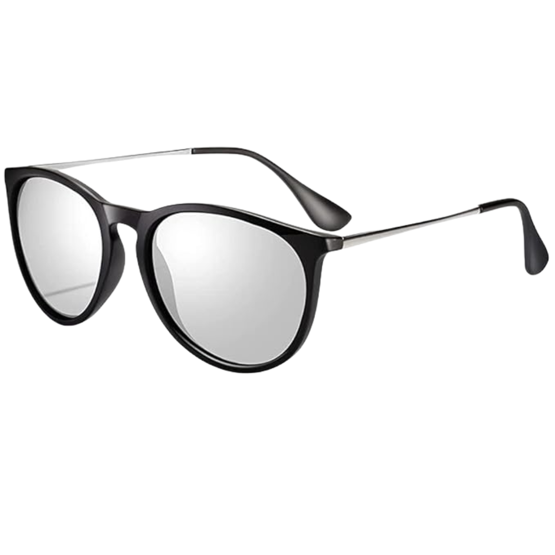 Unisex Vintage Retro Round Design Polarized Sunglasses