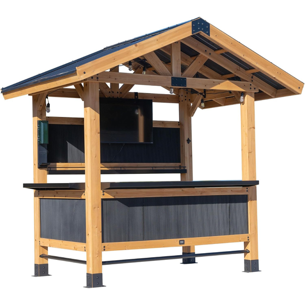 Backyard Discovery Palisade 9'x6' Cedar Wood Outdoor Bar