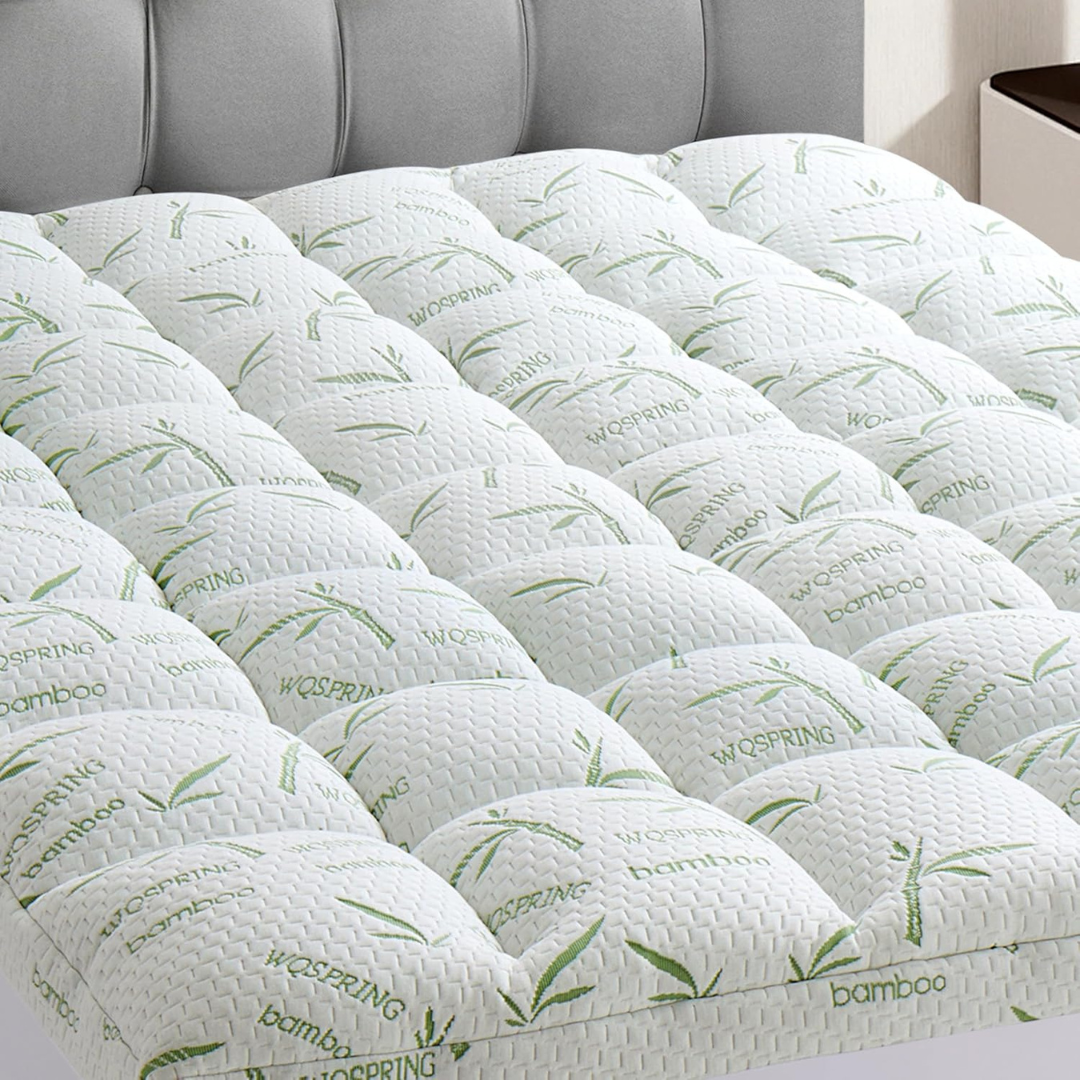 3'' Viscose Made Bamboo Queen Size Mattress Topper