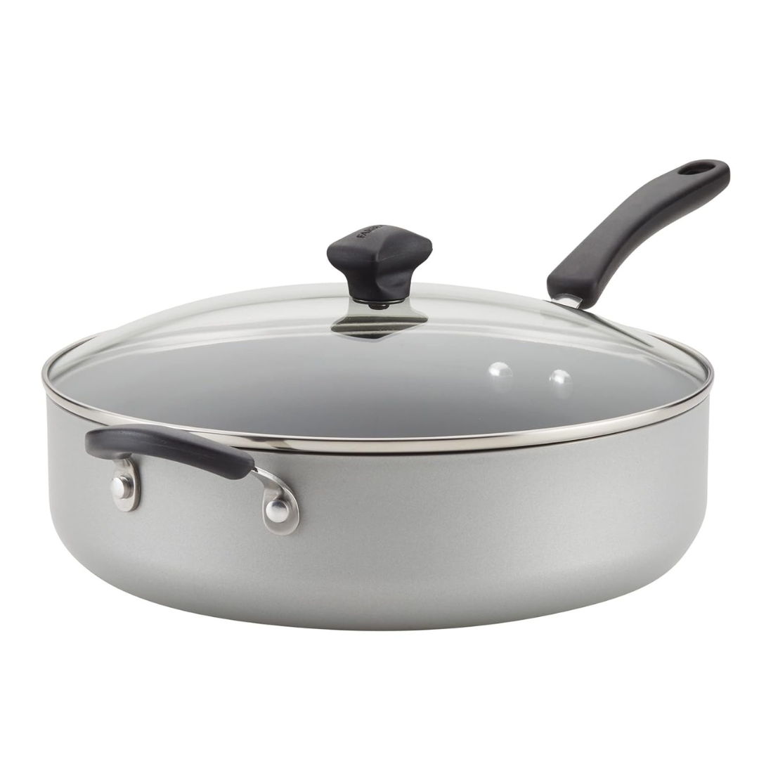 6-Qt Farberware Nonstick Jumbo Cooker W/ Lid And Handle