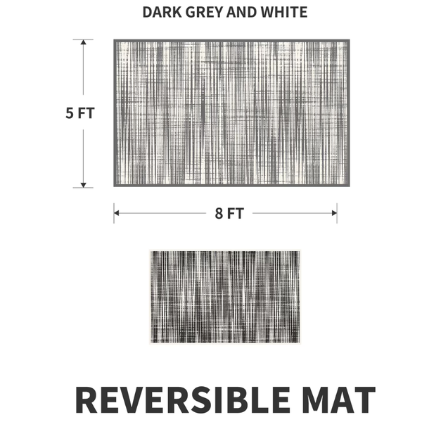 5' x 8' Waterproof Reversible Indoor/Outdoor Rug