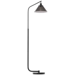 Threshold Smoked Glass Floor Lamp Black