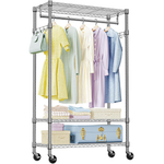 Izuek Heavy Duty Rolling Garment Rack