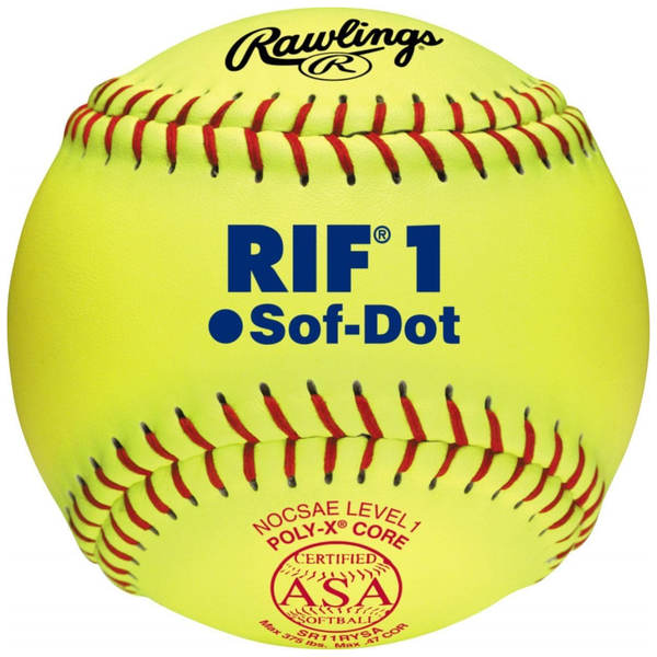 Rawlings 11" Official RIF 1 Sof-Dot Fastpitch Softball