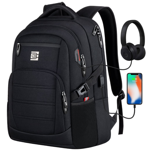 UKEIN 18" Laptop Backpack W/ USB Charging Port (4 Colors)