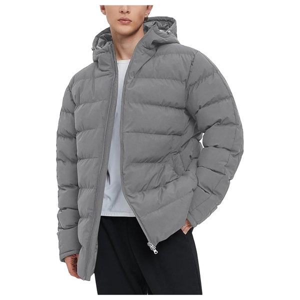 Men's Insulated Winter Waterproof Hooded Puffer Jacket