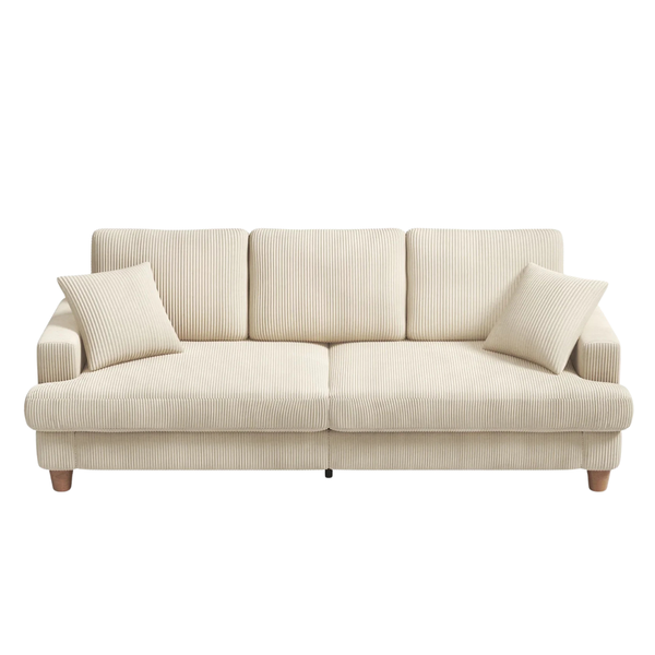 Neche SC002 83'' 3 Seater Upholstered Corduroy Sofa [Open Box]