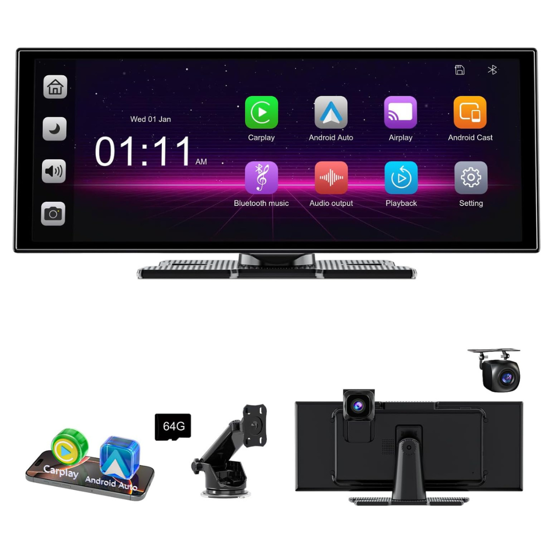 11" Wireless Car Play Touch Screen For Apple Carplay & Android Auto