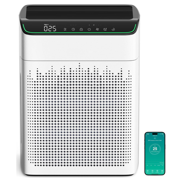 HEPA Filter Air Purifier For Large Rooms Up To 1690 Ft With PM2.5 Monitor