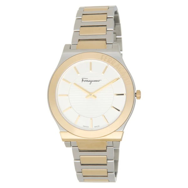 Ferragamo 38mm Gancini Two Tone Bracelet Watch
