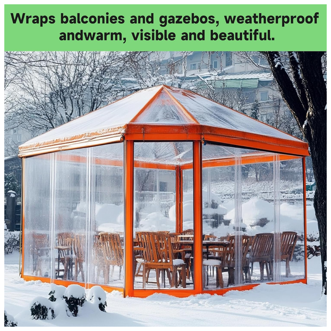 3'x6' UV Resistant 20 Mil Heavy Duty Clear Vinyl PVC Tarp