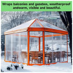 3'x6' UV Resistant 20 Mil Heavy Duty Clear Vinyl PVC Tarp