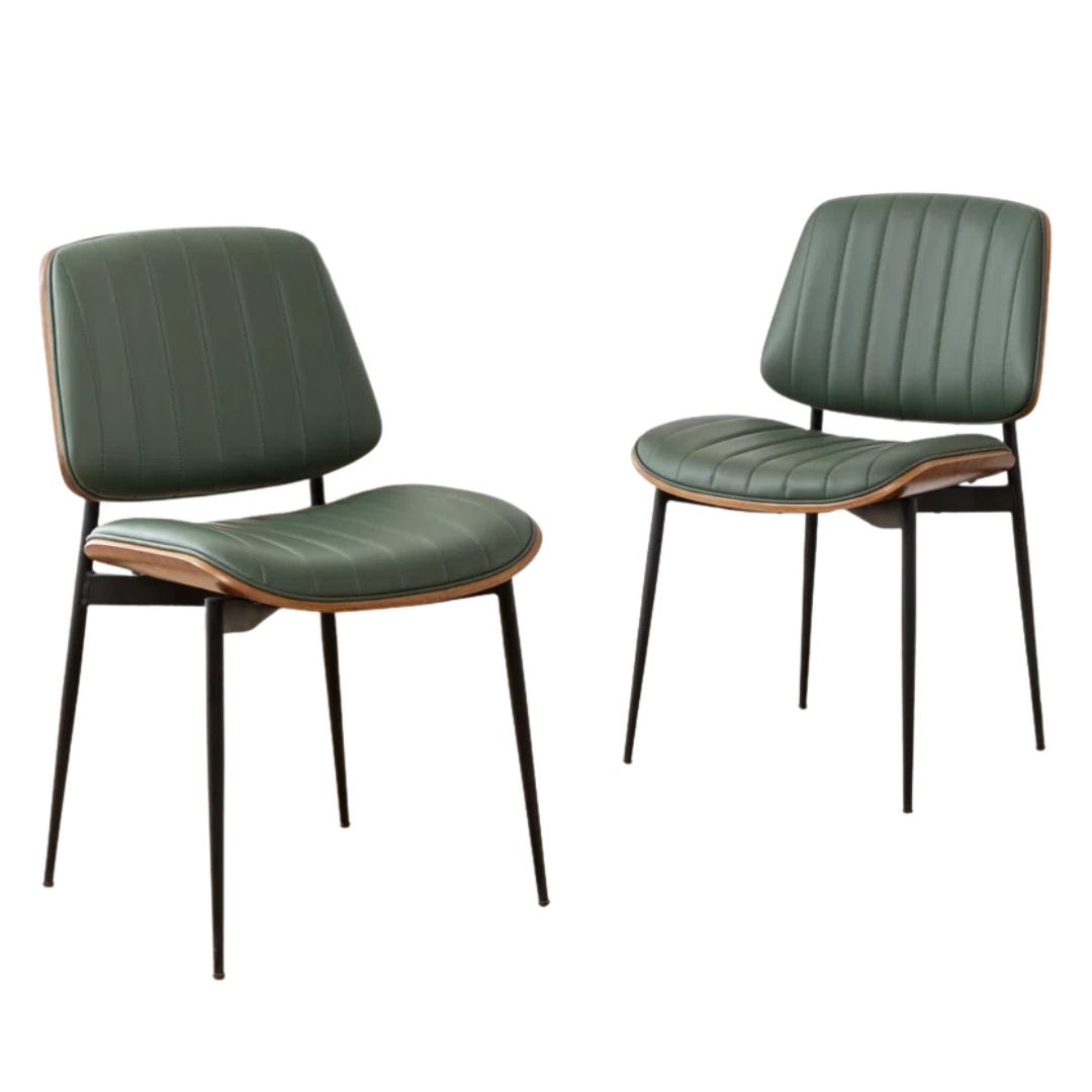Set Of 2 Corrigan Studio Orise Modern Upholstered Dining Chairs