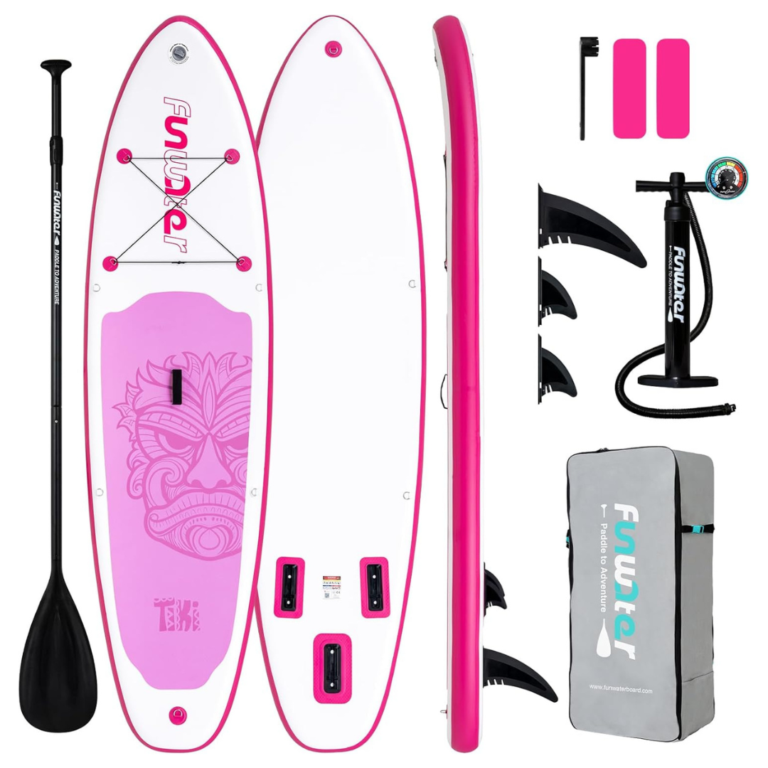 FunWater Ultra-Light Inflatable Stand Up Paddle Board W/Premium Accessories