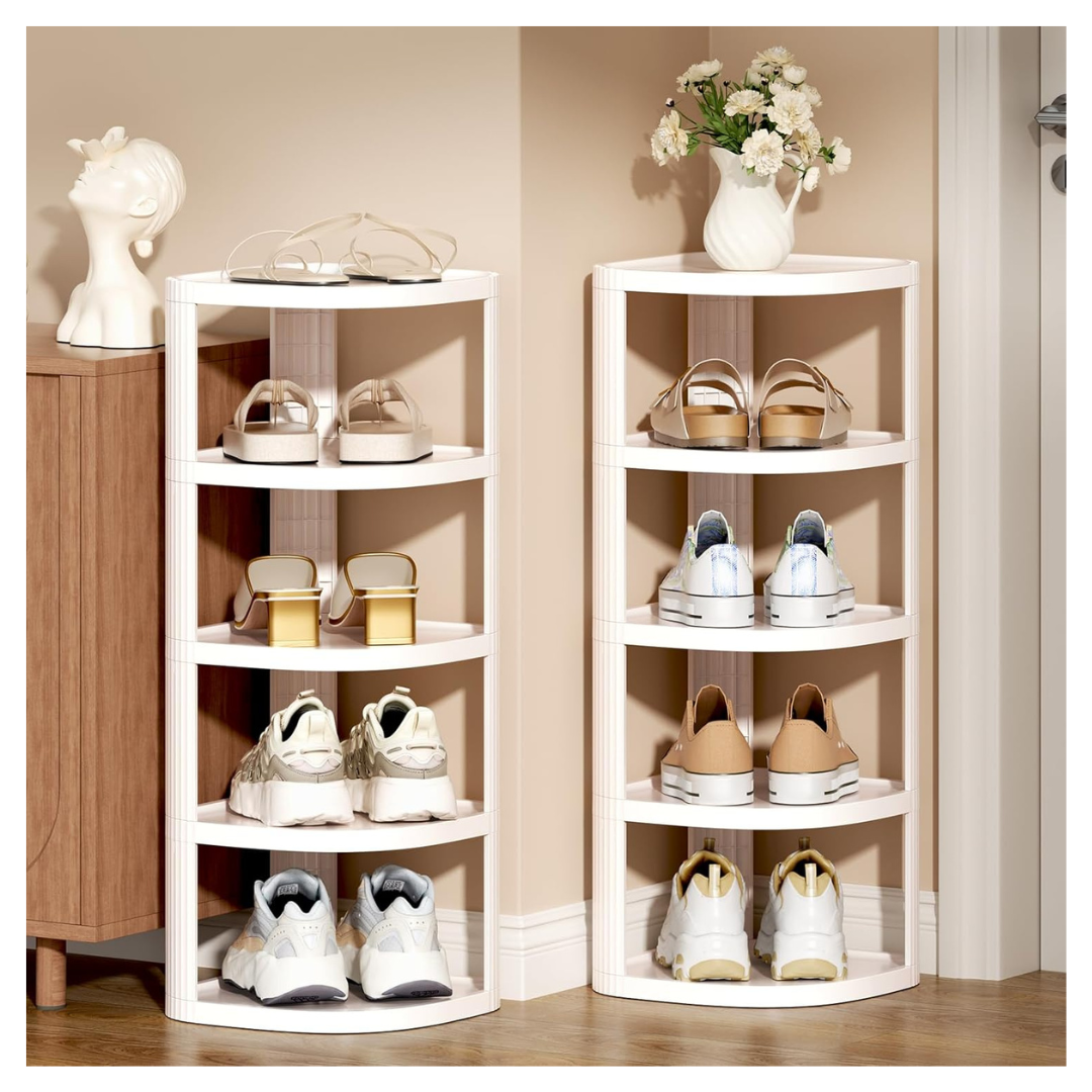 10-Tier NestOrganix Vertical Stackable Space Saving Shoe Rack