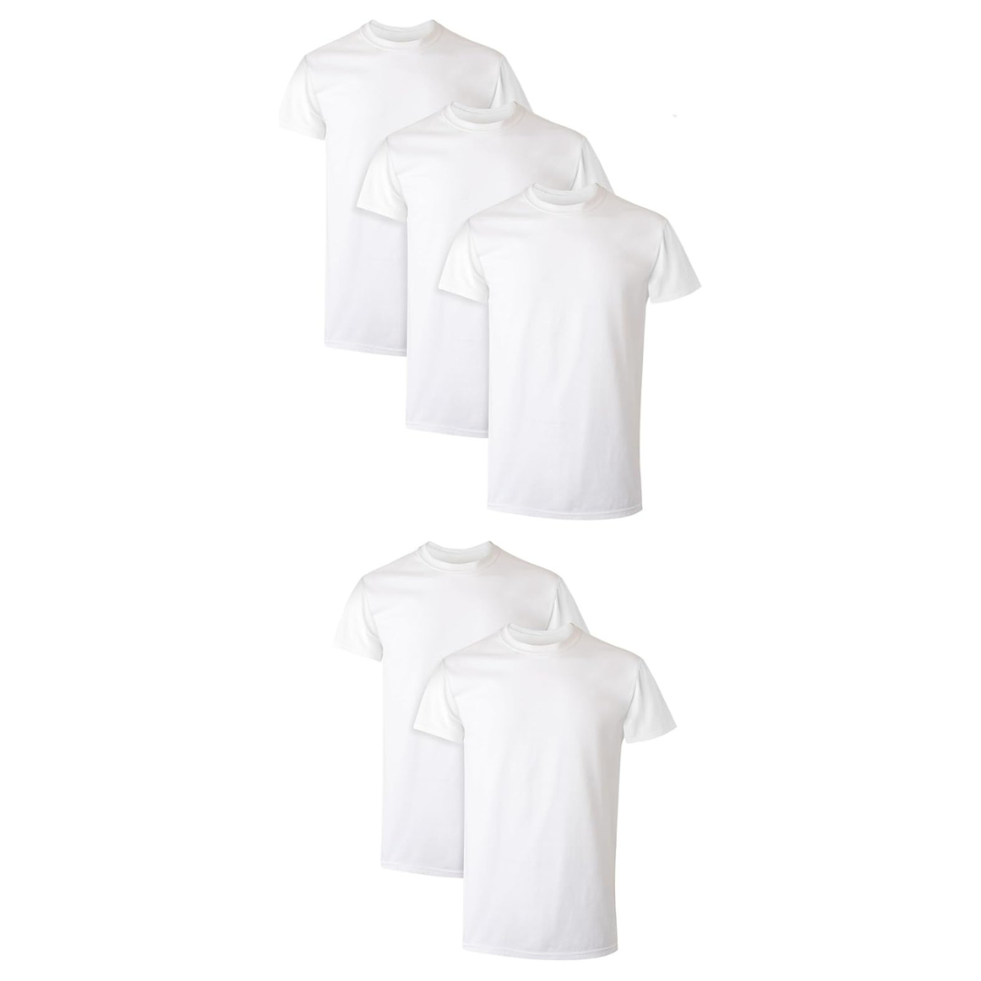 5-Pack Hanes Men's Performance X-Temp Moisture-Wicking Crewneck