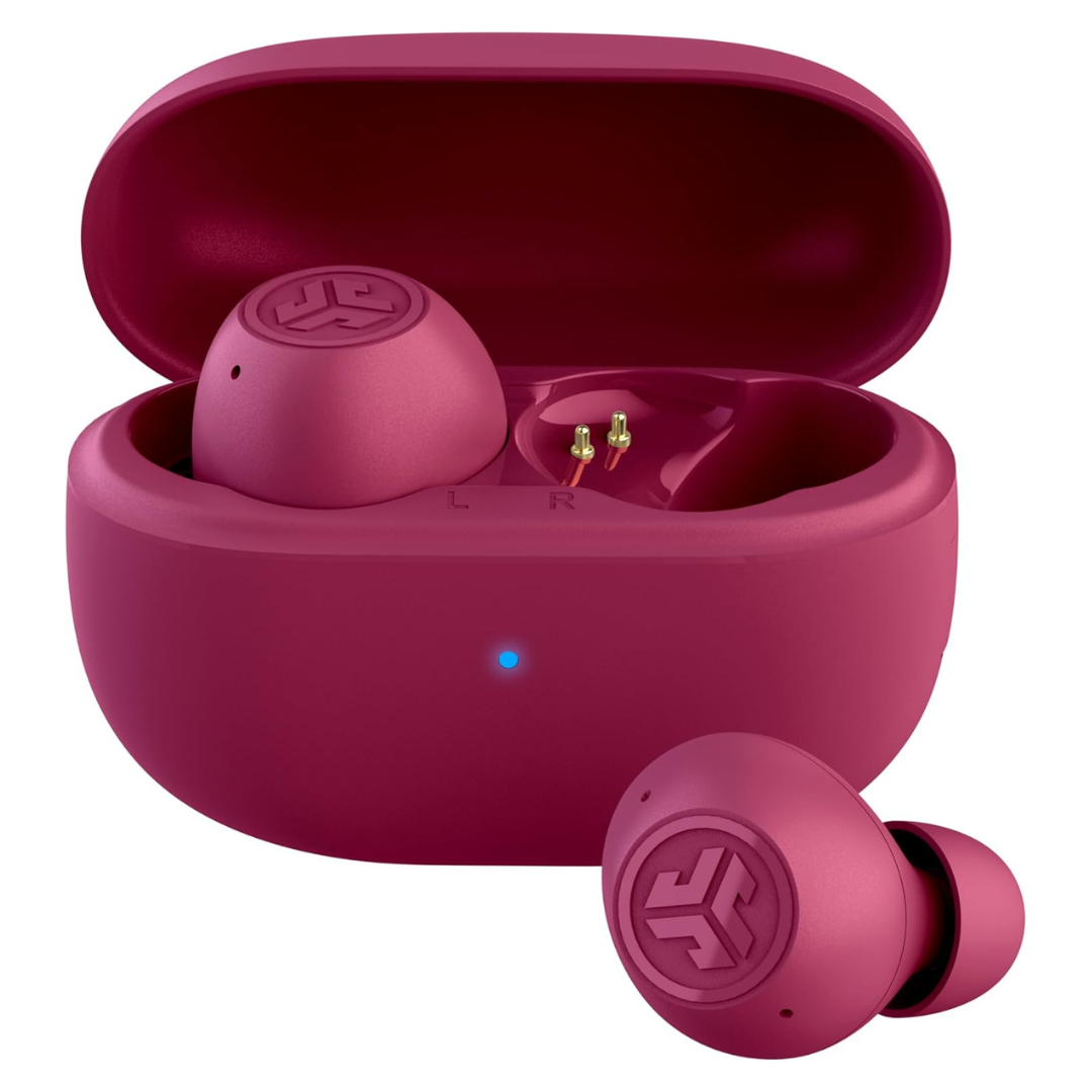JLab Go Pop ANC True Wireless Earbuds With Charging Case (Fuchsia)
