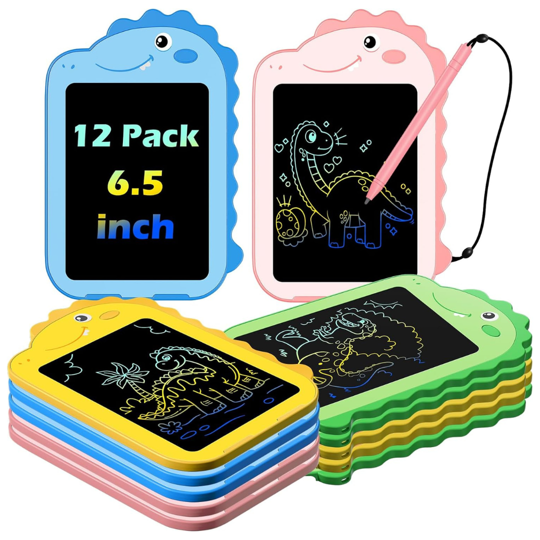 12-Pack OMXDG LCD Writing Tablet For Kids