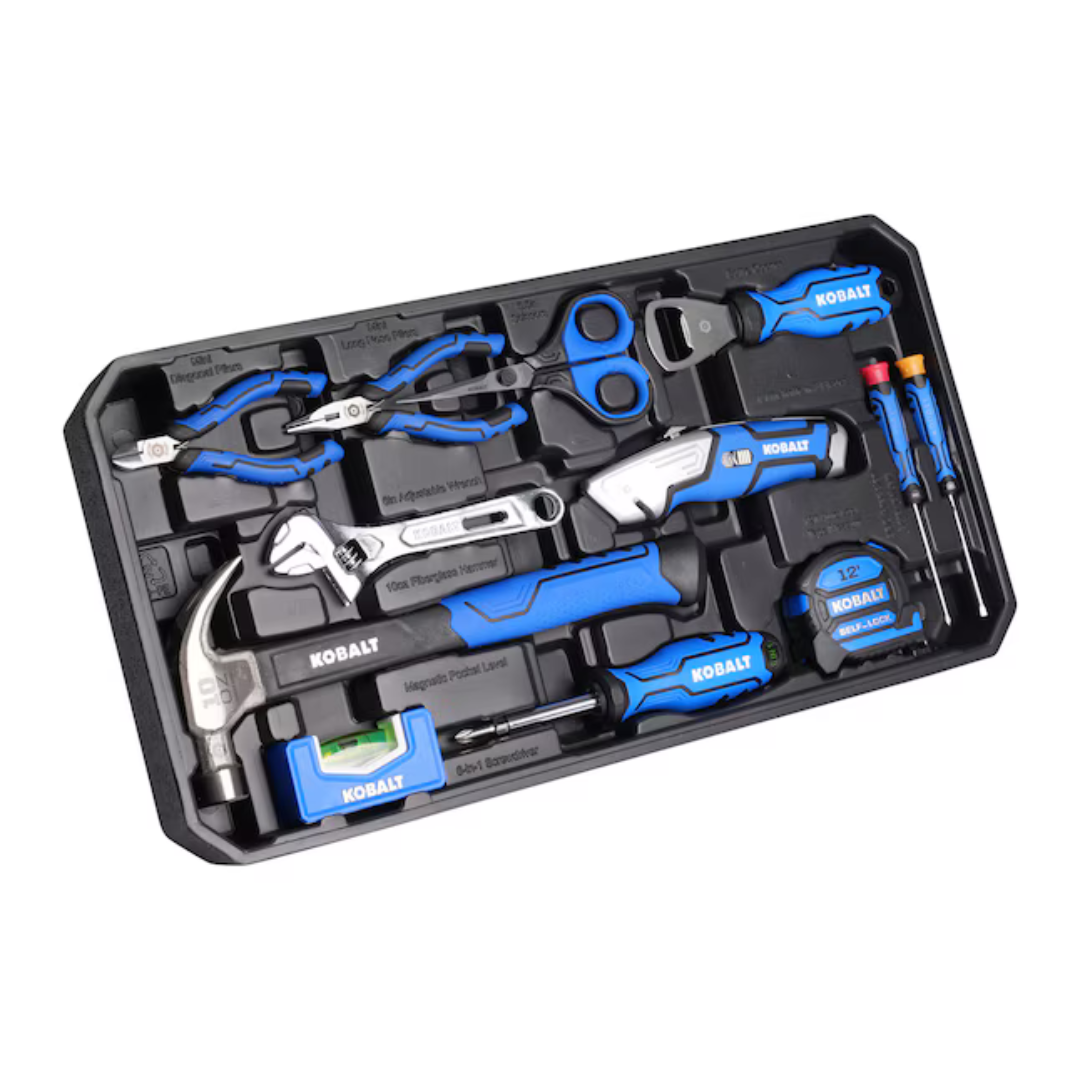 20-Piece Kobalt Blue Household Tool Set With Hard Case