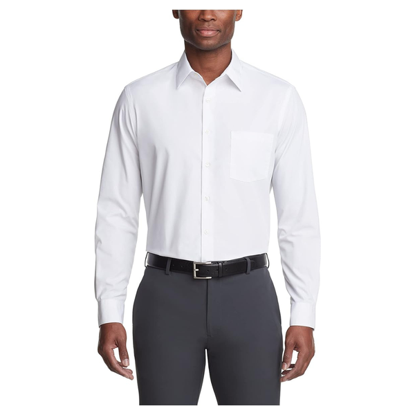 Van Heusen Men's Regular Fit Poplin Solid Shirt