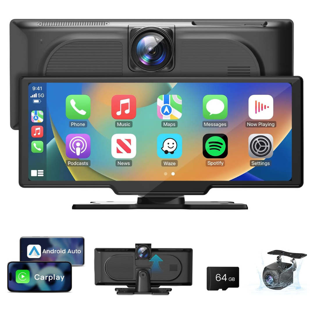10.26" Touchscreen Wireless 4K Dash Cam