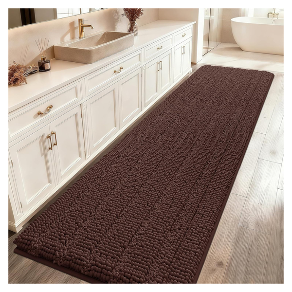 48"x17" Ultra Soft Non Slip Absorbent Chenille Rugs