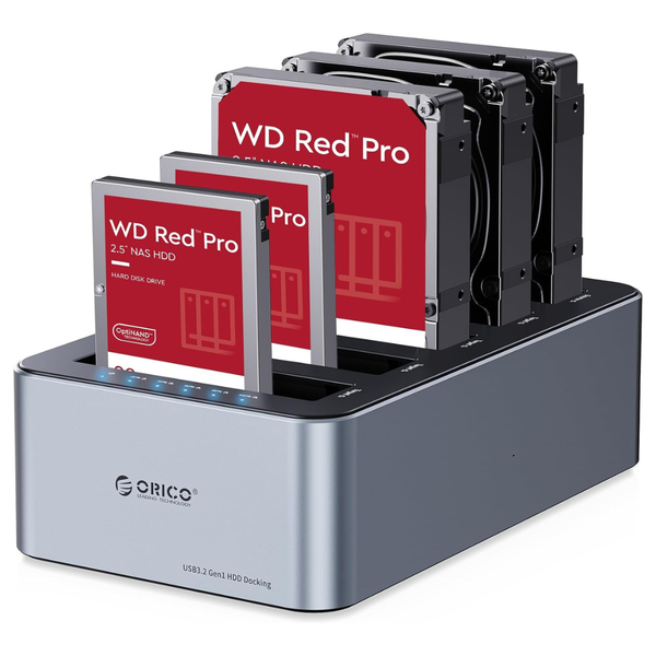 Orico 5-Bay USB-C Hard Drive Aluminum Docking Station