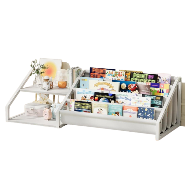 4-Tier Kids Sling Rack With 2 Open Shelves
