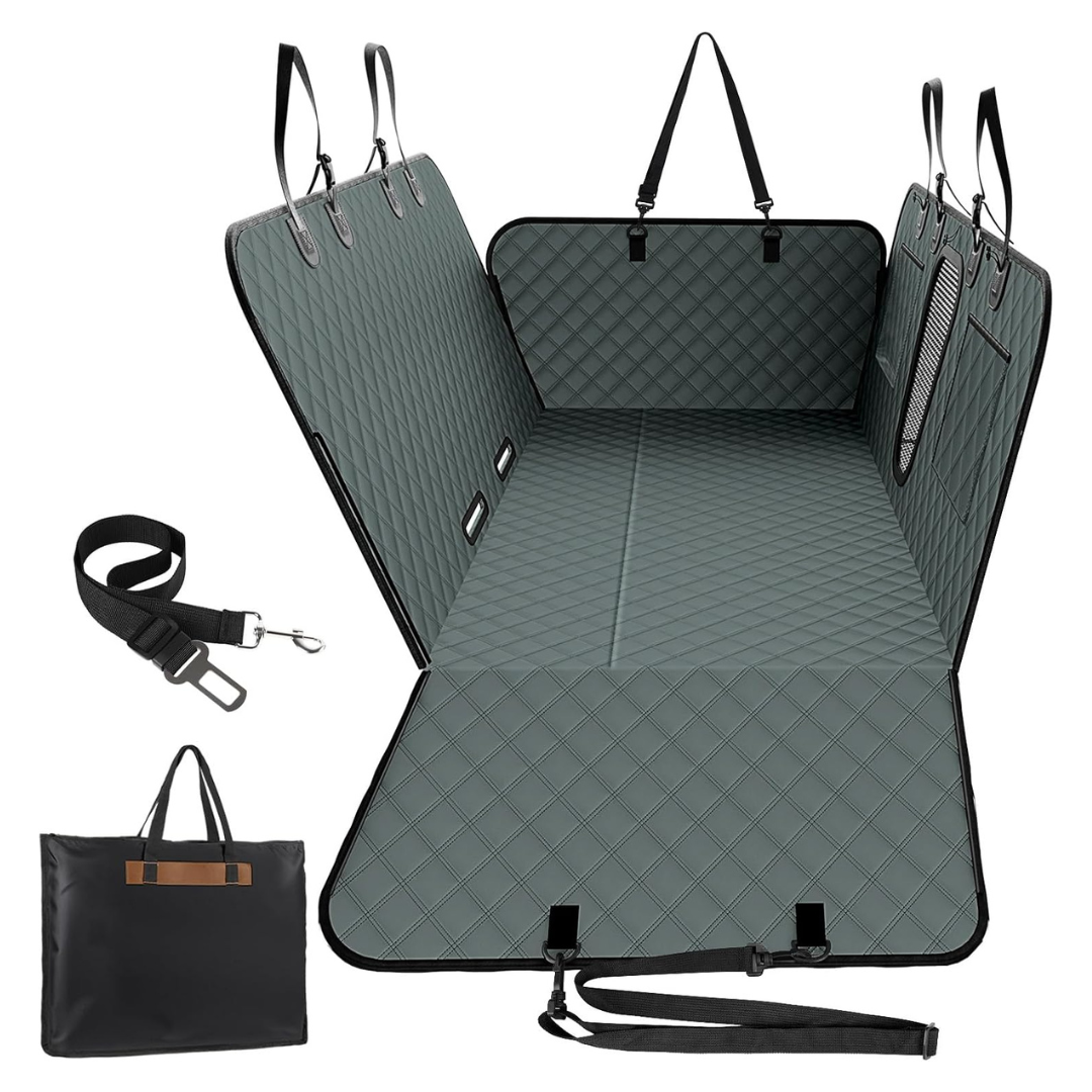 A-Pce Nonslip Dog Car Back Seat Cover (Grey)