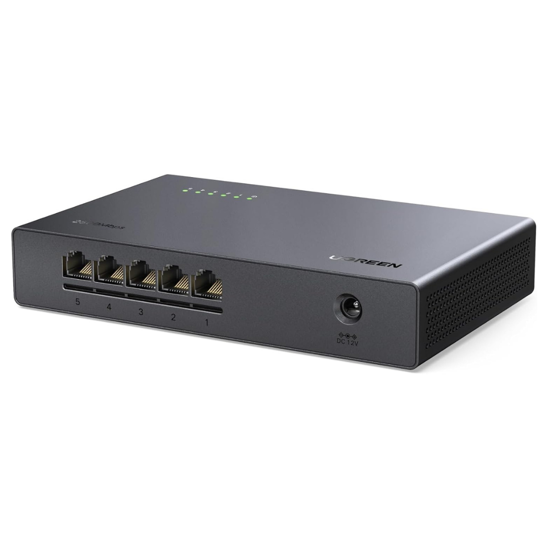 UGREEN 5-Port 2.5Gb Unmanaged Ethernet Switch