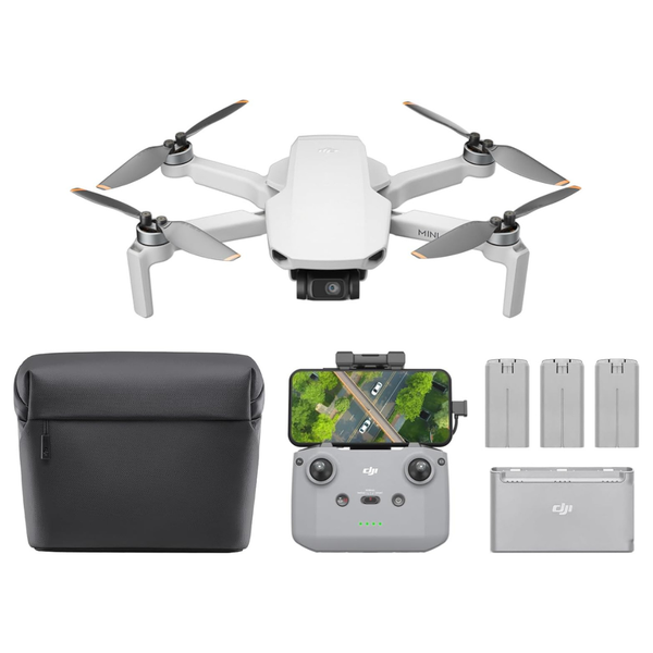 DJI Mini 4K Camera Fly More Combo Drone W/ 3 Batteries & RC-N1C Controller