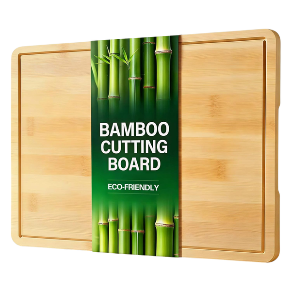 Zarler 15.5" X 10.5" XL Size Bamboo Kitchen Cutting Board