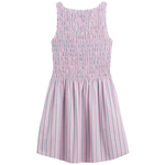 Gap Factory Women's Smocked Boatneck Mini Dress (Pink Stripe)