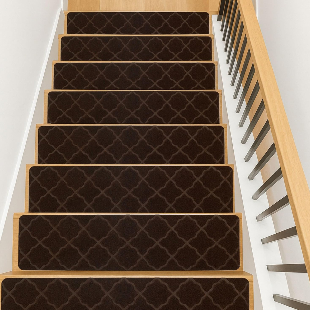 7 Pack 8x30 Inch Washable Carpet Stair Runners
