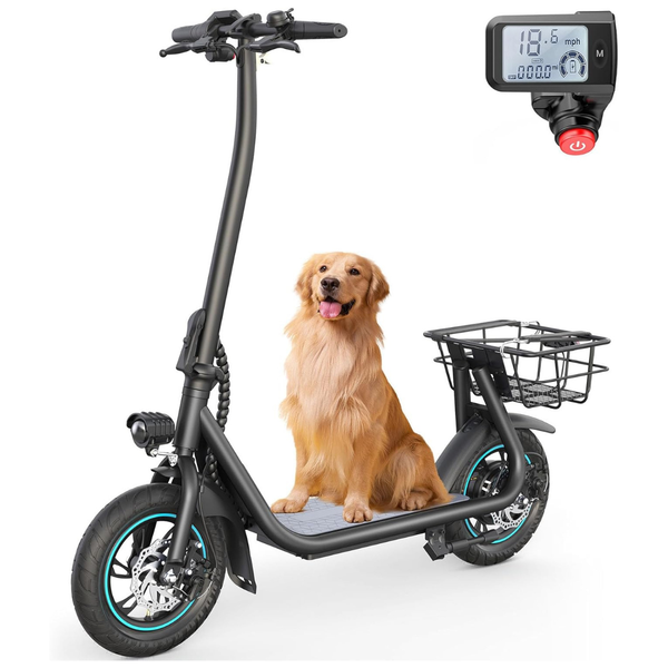 12" Adult Foldable Electric Scooter, Max 20 Miles Range