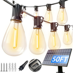 50FT Solar Waterproof Outdoor LED String Lights