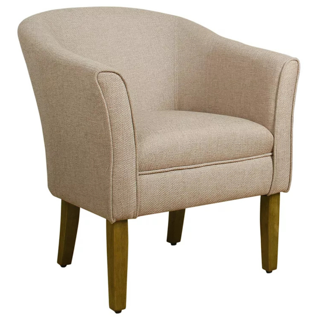 HomePop Barrel Shaped Chunky Textured Accent Chair