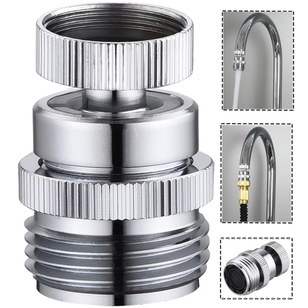 Sentryse 3/4" Swivel Faucet & Garden Hose Adapter Kit