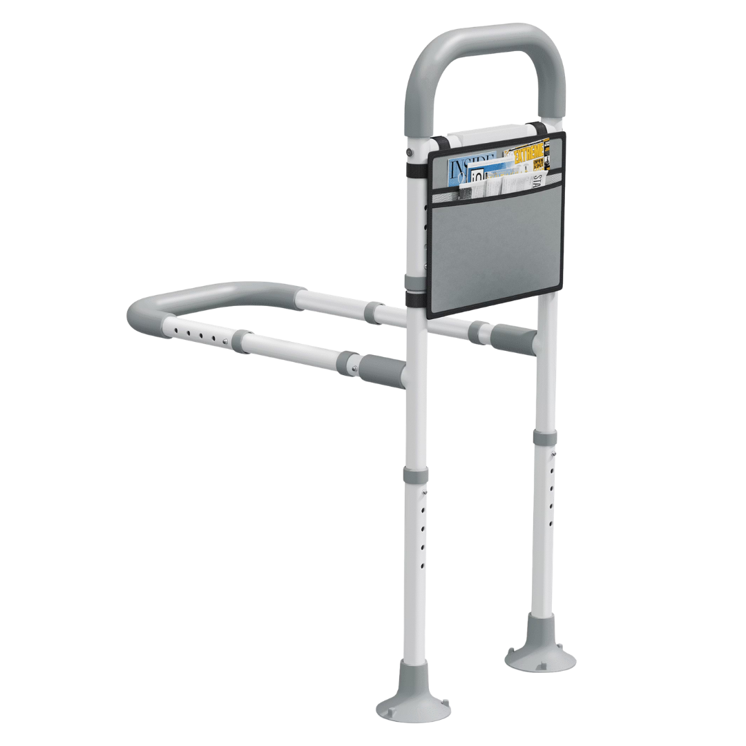 Mr. Ironstone Adjustable Bed Rails For Seniors With Bag & Strap