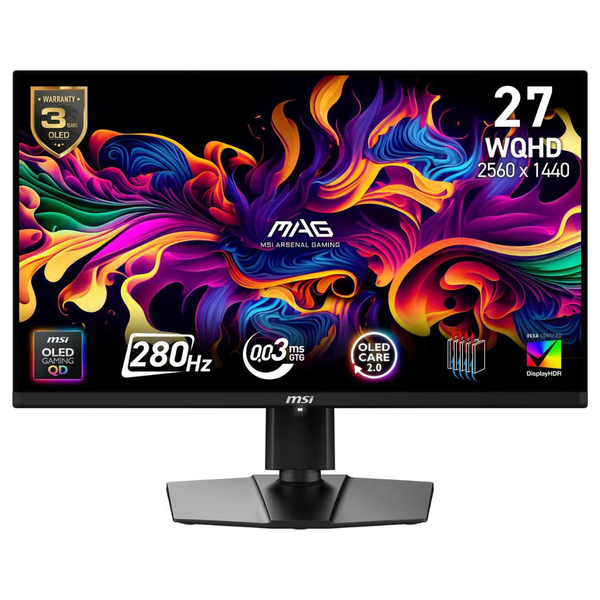 27" MSI MAG 271QP X28 QHD 280Hz 0.03ms HDR Freesync Gaming Monitor