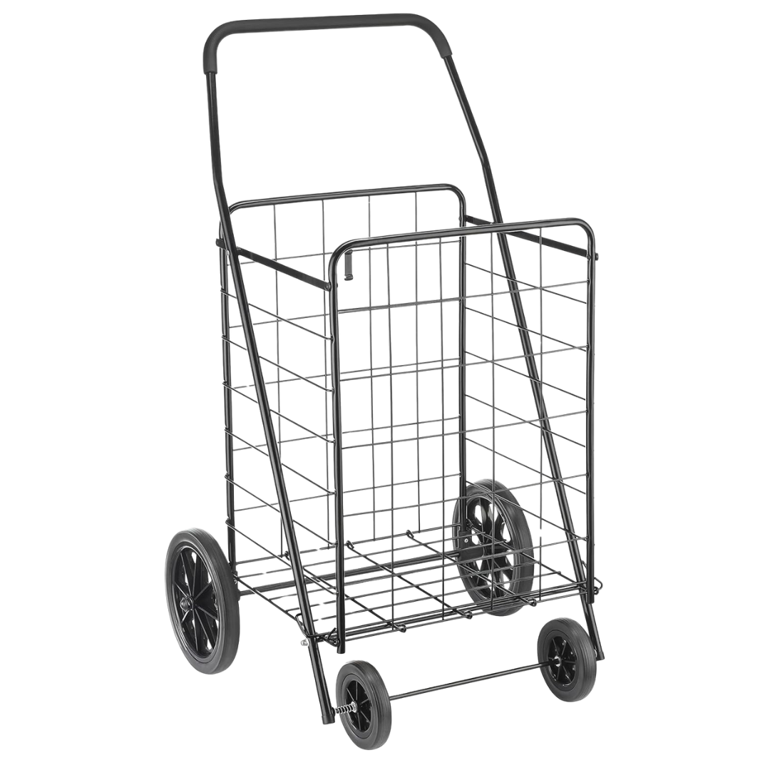 Whitmor Extra Large Utility Foldable Shopping Cart With Wheels