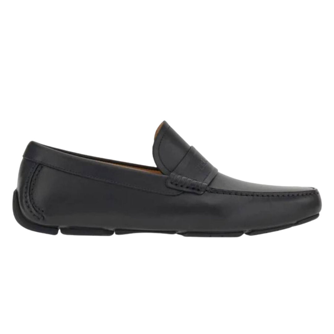 Ferragamo Men’s Black Felix Driver Loafers