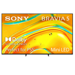 Sony BRAVIA 5 65 Inch TV, Mini LED, 4K Smart Google TV