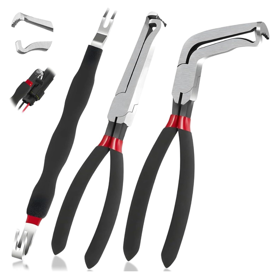 3-Piece 8" Electrical Disconnect Pliers Set